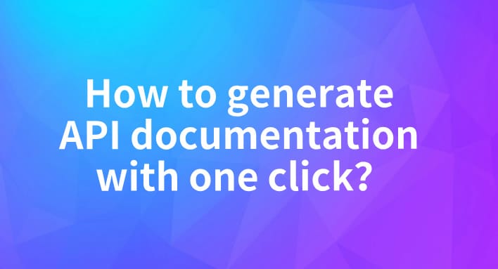 How to generate API documentation with one click using EchoAPI？